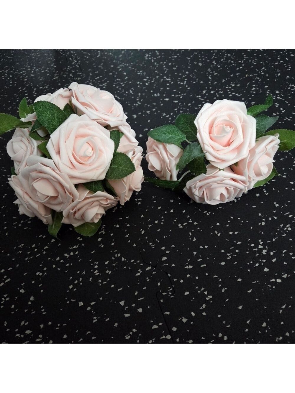 Several Faux Elegant Pink Roses